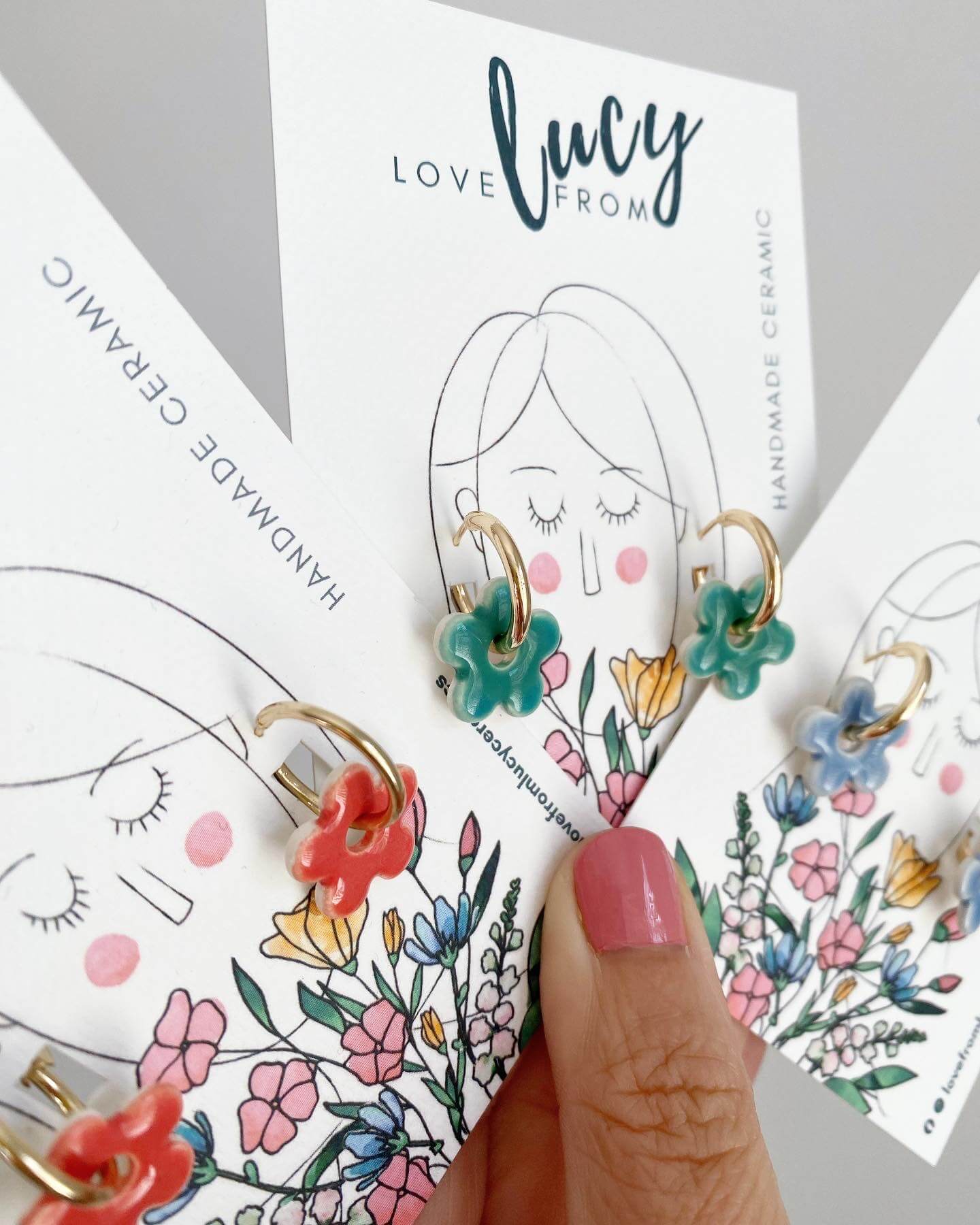 The last of Summer '24 Daisy Hoops