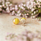 Gold Dipped Tear Stud - various colours